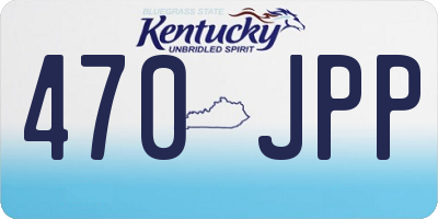 KY license plate 470JPP