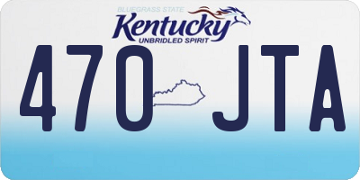 KY license plate 470JTA