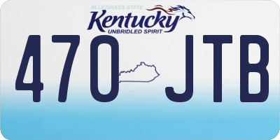 KY license plate 470JTB