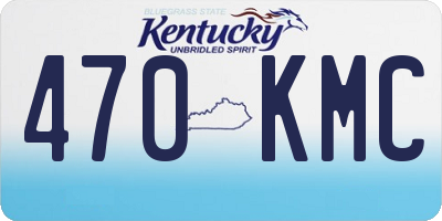 KY license plate 470KMC