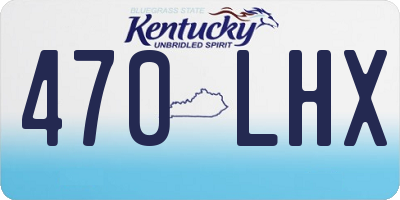 KY license plate 470LHX