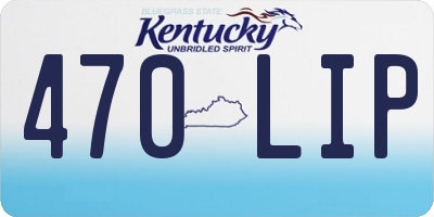 KY license plate 470LIP