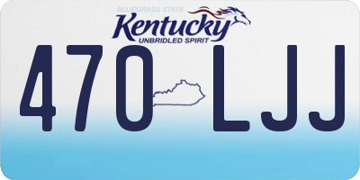 KY license plate 470LJJ