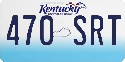 KY license plate 470SRT