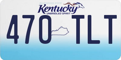KY license plate 470TLT