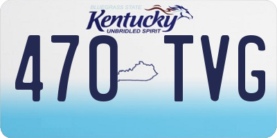 KY license plate 470TVG
