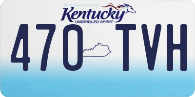 KY license plate 470TVH