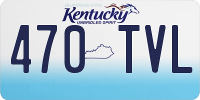 KY license plate 470TVL