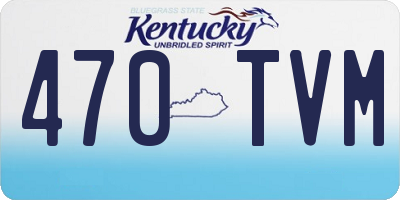 KY license plate 470TVM