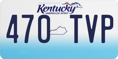 KY license plate 470TVP