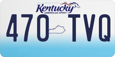KY license plate 470TVQ