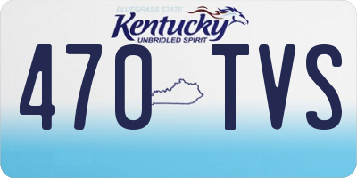 KY license plate 470TVS