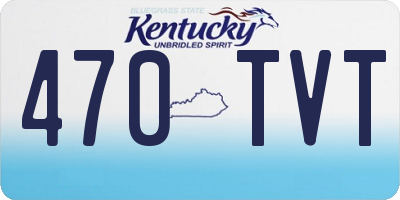 KY license plate 470TVT