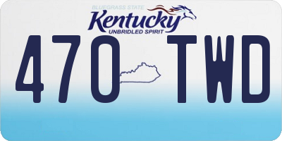 KY license plate 470TWD