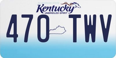 KY license plate 470TWV