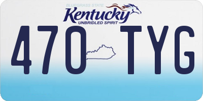 KY license plate 470TYG