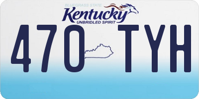 KY license plate 470TYH