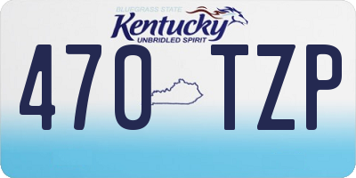 KY license plate 470TZP