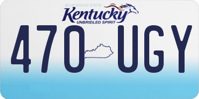 KY license plate 470UGY