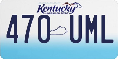 KY license plate 470UML