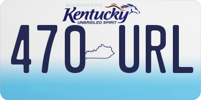 KY license plate 470URL
