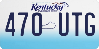 KY license plate 470UTG