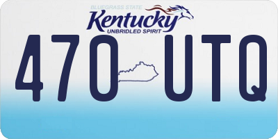KY license plate 470UTQ
