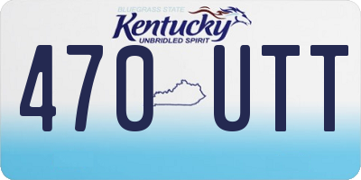 KY license plate 470UTT