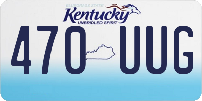 KY license plate 470UUG