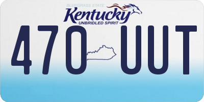 KY license plate 470UUT