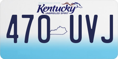 KY license plate 470UVJ