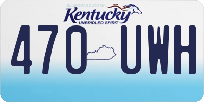 KY license plate 470UWH