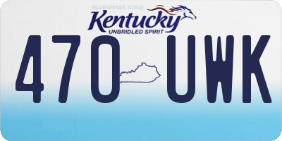 KY license plate 470UWK