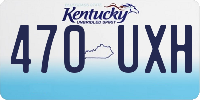 KY license plate 470UXH
