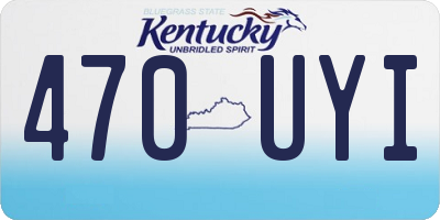 KY license plate 470UYI