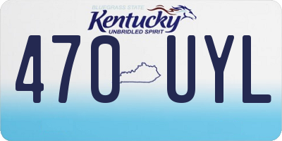 KY license plate 470UYL