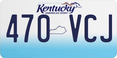 KY license plate 470VCJ