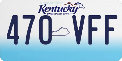 KY license plate 470VFF