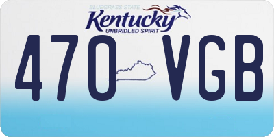 KY license plate 470VGB