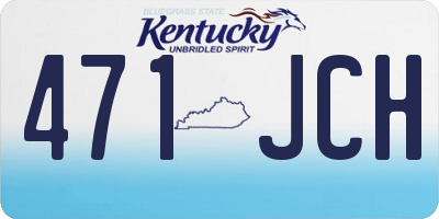 KY license plate 471JCH