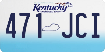 KY license plate 471JCI