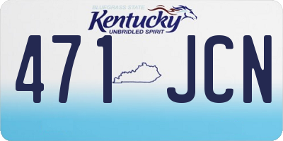 KY license plate 471JCN