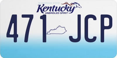 KY license plate 471JCP