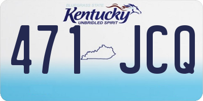 KY license plate 471JCQ