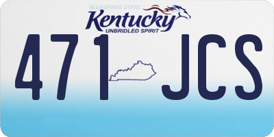 KY license plate 471JCS