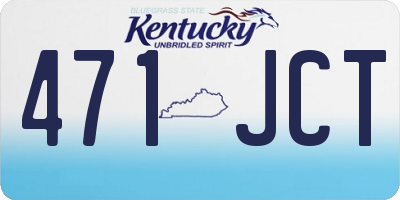 KY license plate 471JCT