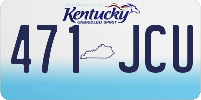 KY license plate 471JCU