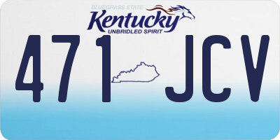 KY license plate 471JCV