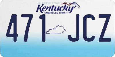 KY license plate 471JCZ