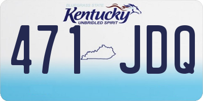 KY license plate 471JDQ